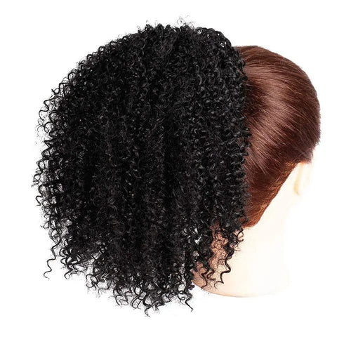 Afro Kinky Curly Hair Ponytail Extensions Clip-In - LaBella's Dazzle