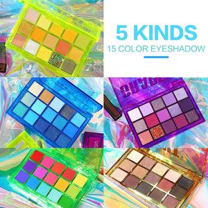 Ucanbe 15 Colors Sweetheart Matte Vitality Eye Shadow Plate LaBella's Dazzle